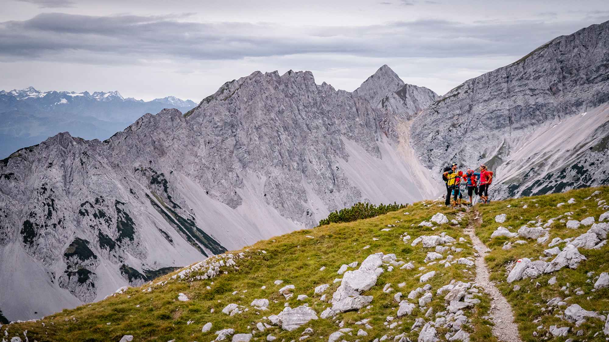 Kurz nach dem Aufbruch von der Bettelwurfhütte