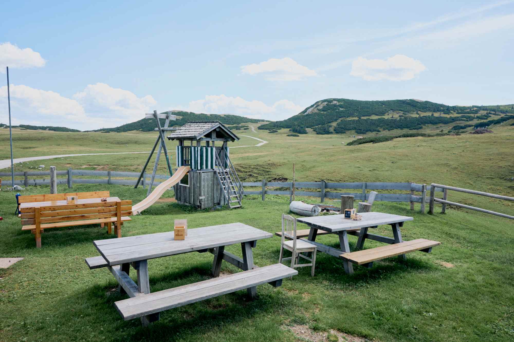 Der Gastgarten der Michlbauerhütte