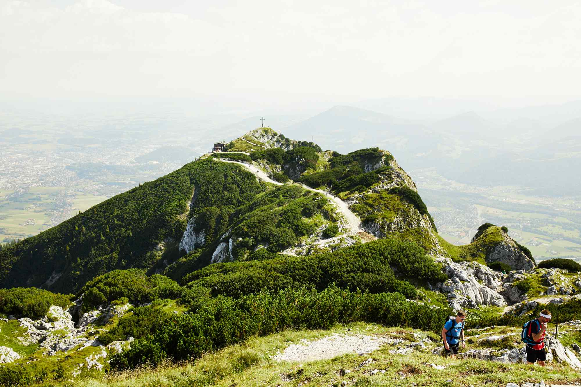 Blick auf die Hochalm am Untersberg