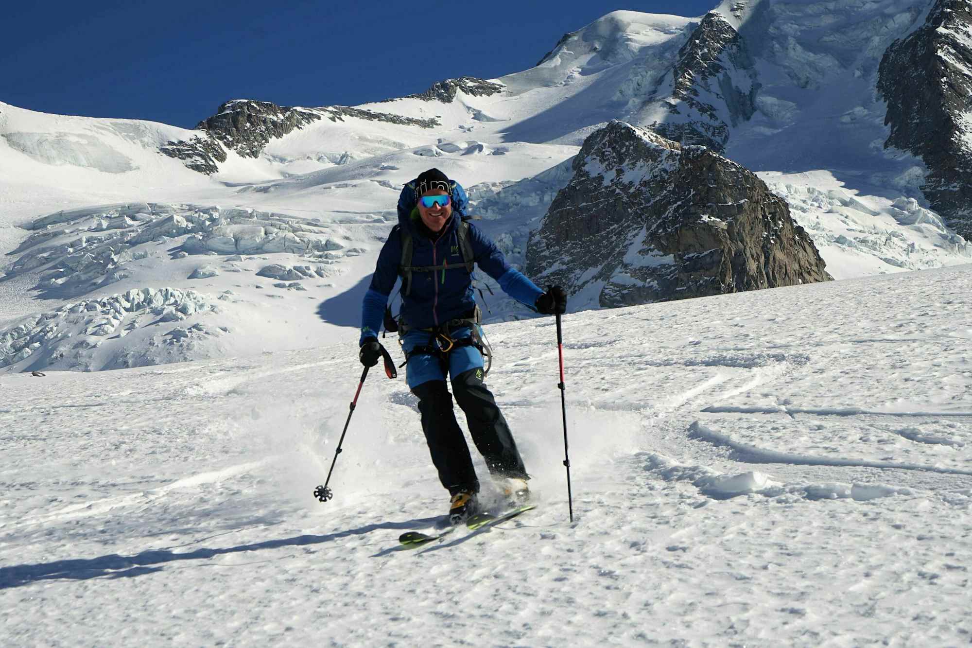 Pulvergenuss am unteren Persgletscher