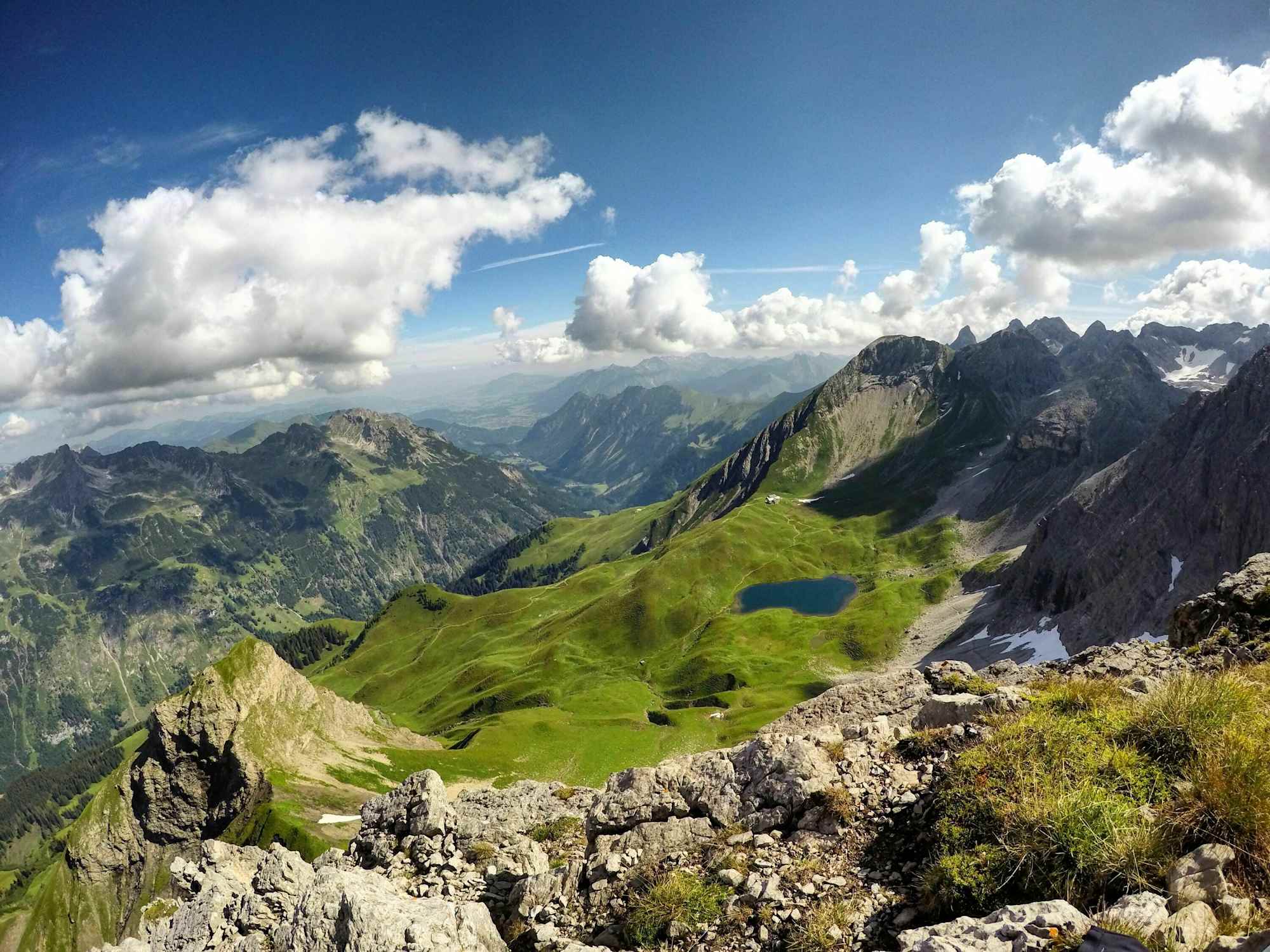 Rappenseehütte mit Hochrappenkopf