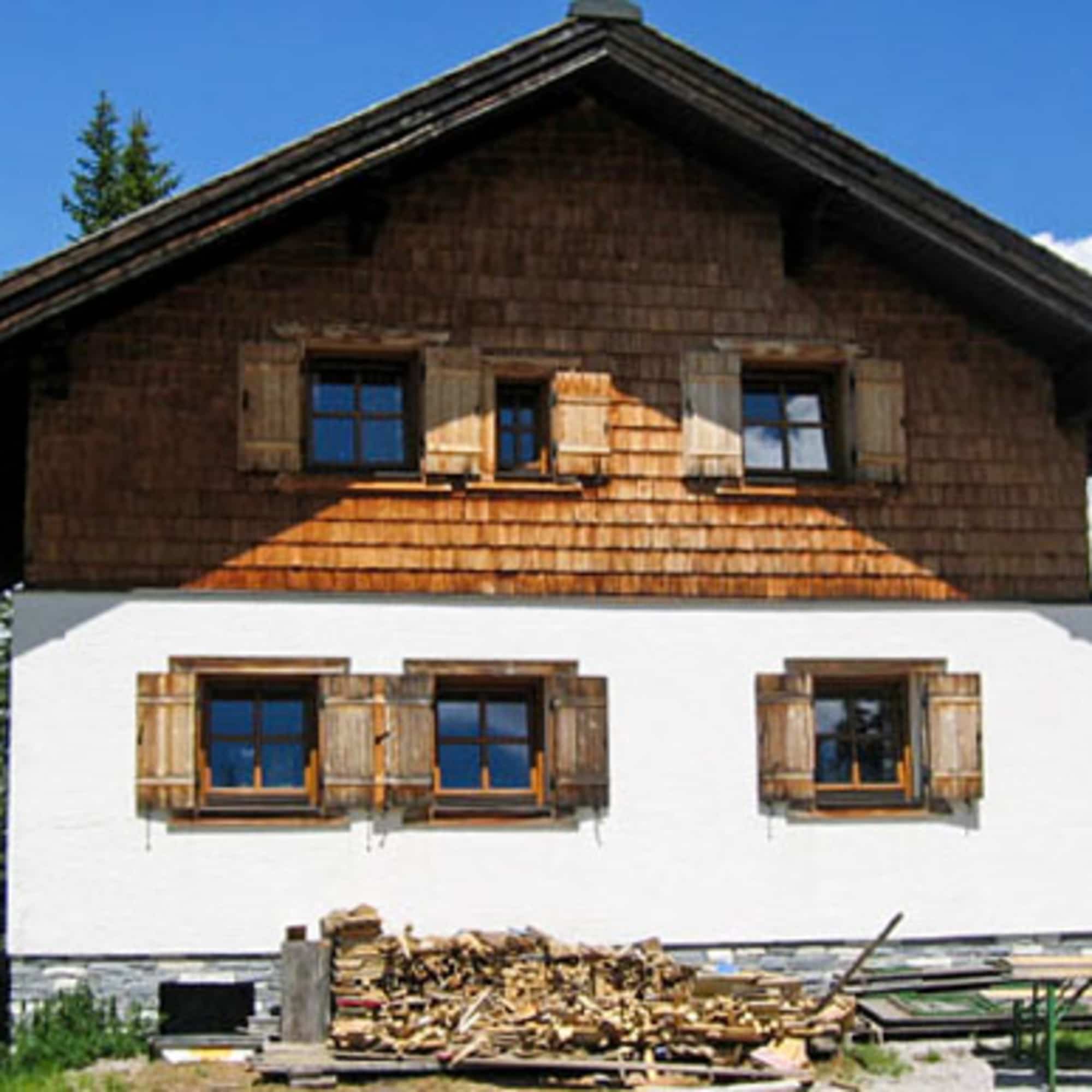 Die Roßbrandhütte von außen
