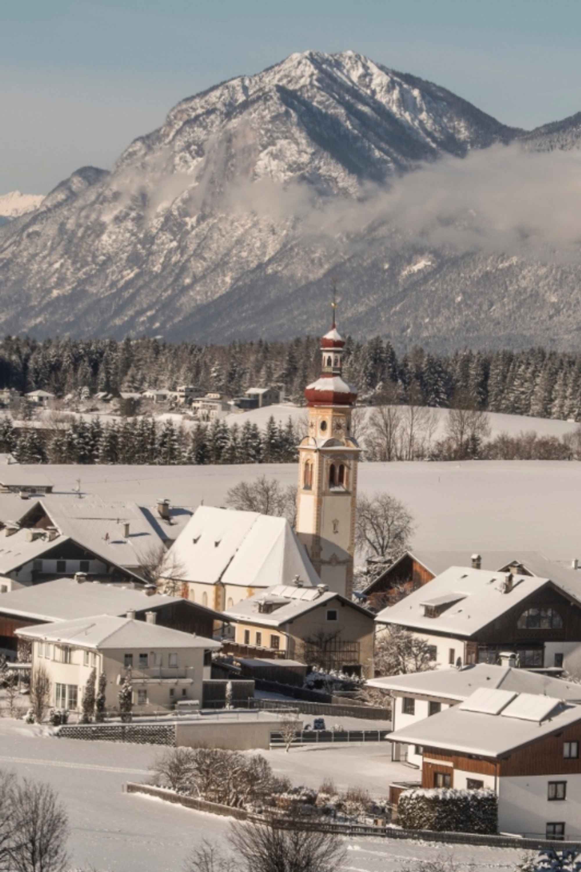 Blick auf Tulfes in der Region Hall-Wattens