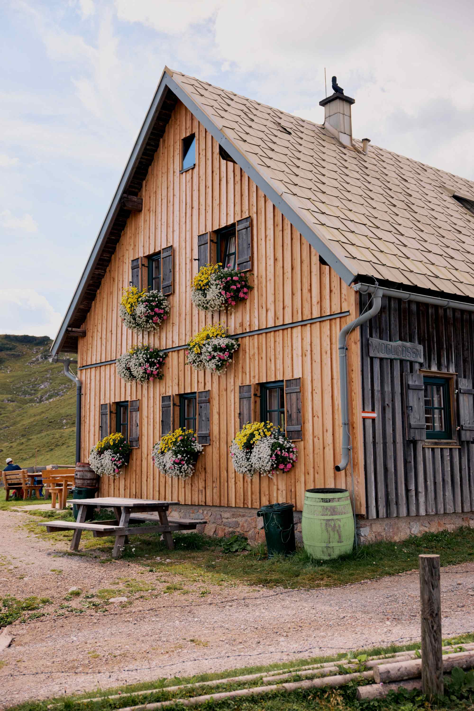 Die Michlbauerhütte auf 1731m Höhe.