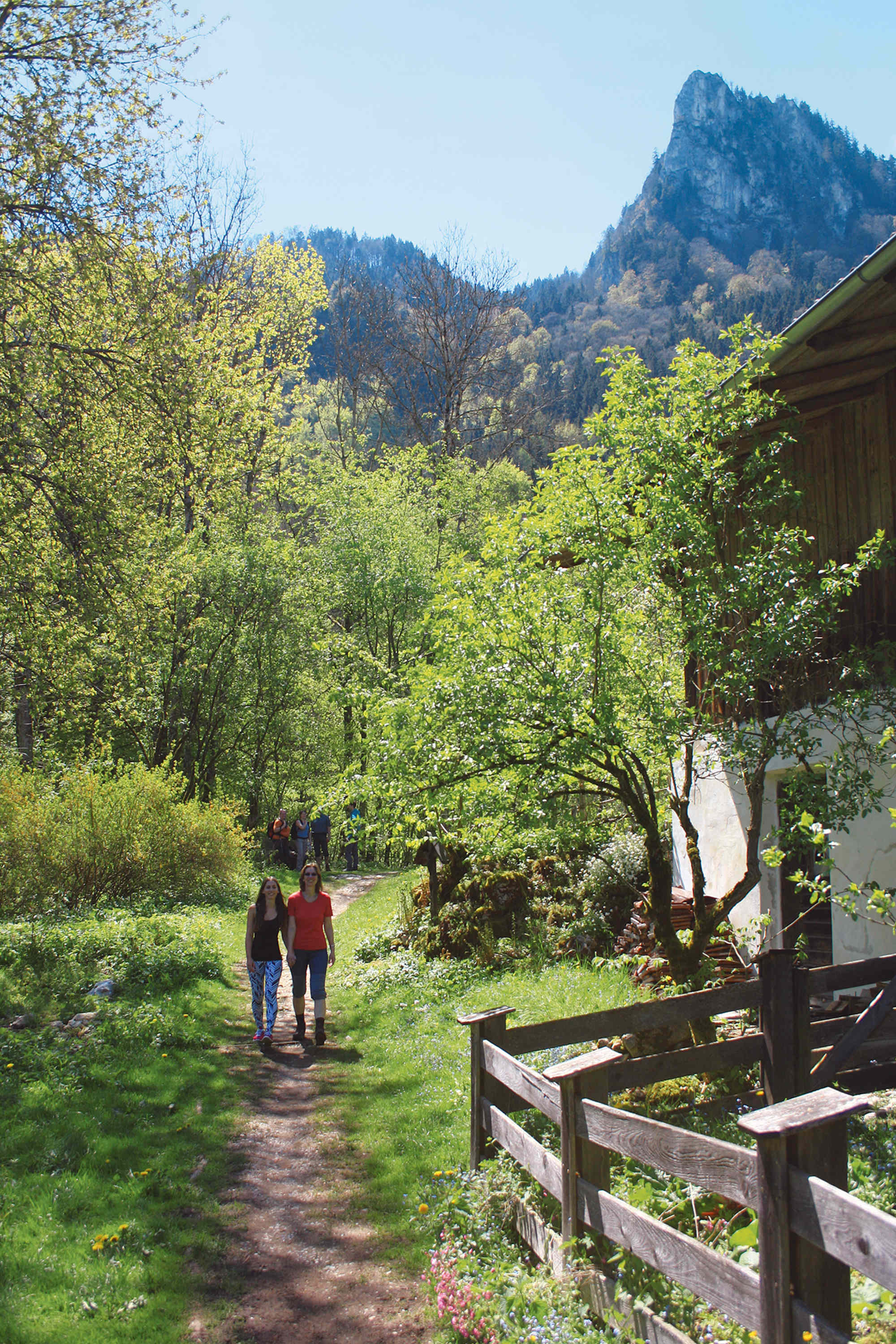 Vor der Maiwand beim Wagnerbergbauern