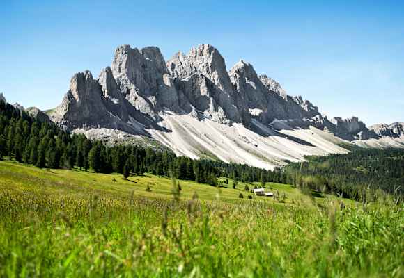 Die Geislergruppe in Südtirol