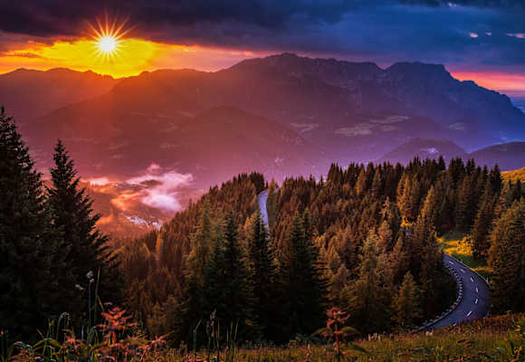 Sonnenuntergang Berchtesgaden