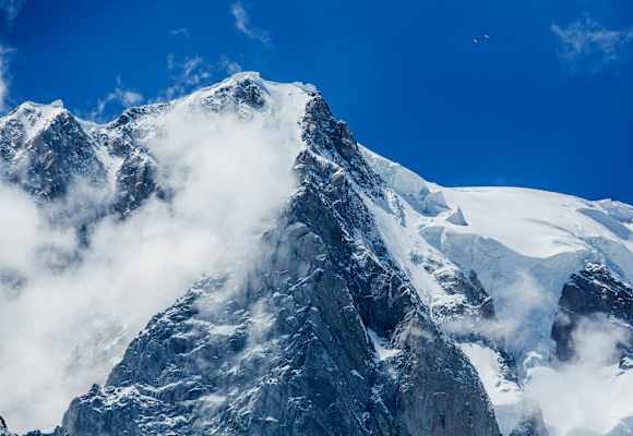 Mont Blanc bei Chamonix in Frankreich