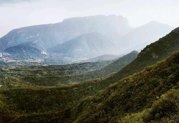 Blick vom Mount Song in der Provinz Henan in China