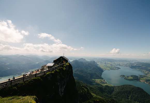 Die Schutzhütte Himmelspforte am Schafberg