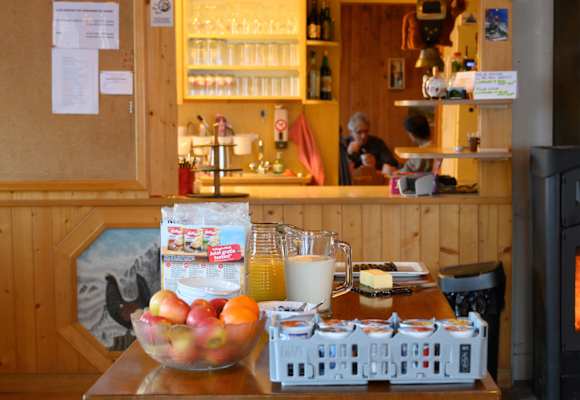 Frühstück auf dem Chalet du Soldat