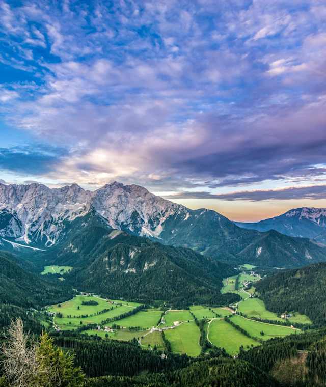 Bergsteigerdorf Jezersko Slowenien