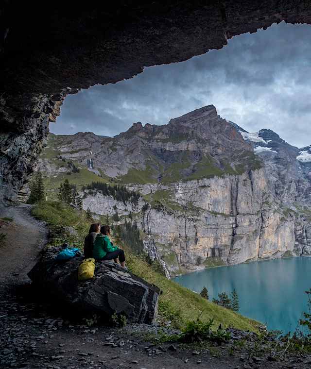 Blick auf den Oeschinensee