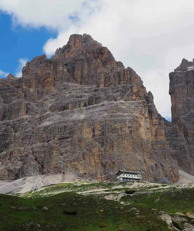 Blick zurück zur Auronzohütte