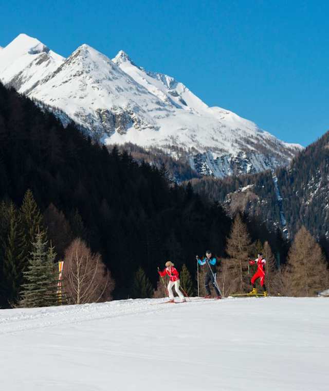 Langlaufen am Fuße des Großglockners
