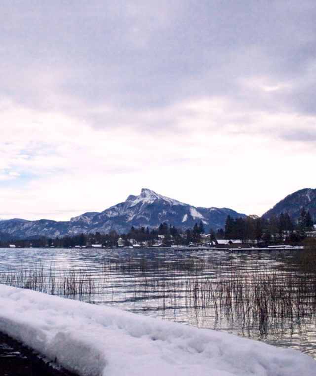 Winteridylle am stillen Mondsee